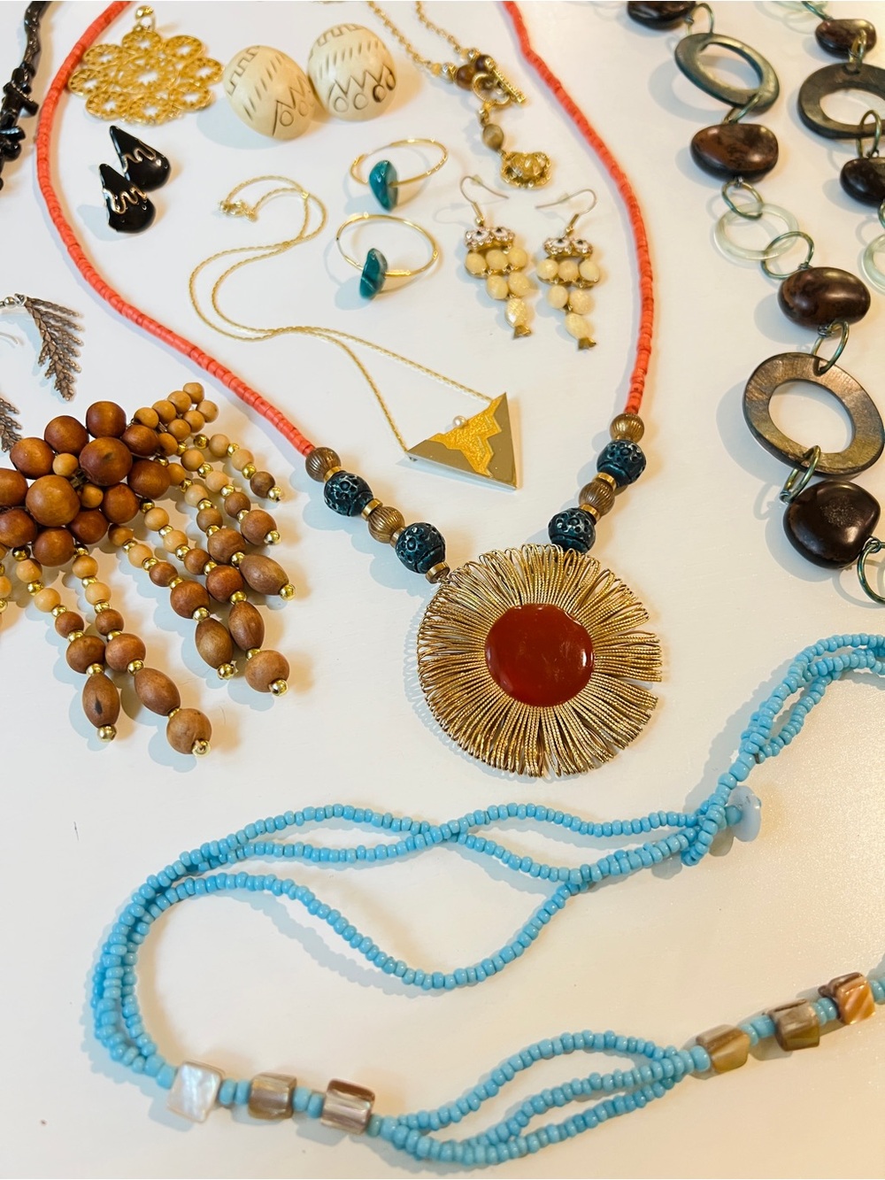 Boho Jewelry Bundle 17pc Assortment Fashion Jewelry Bulk Lot Shabby Chic Western